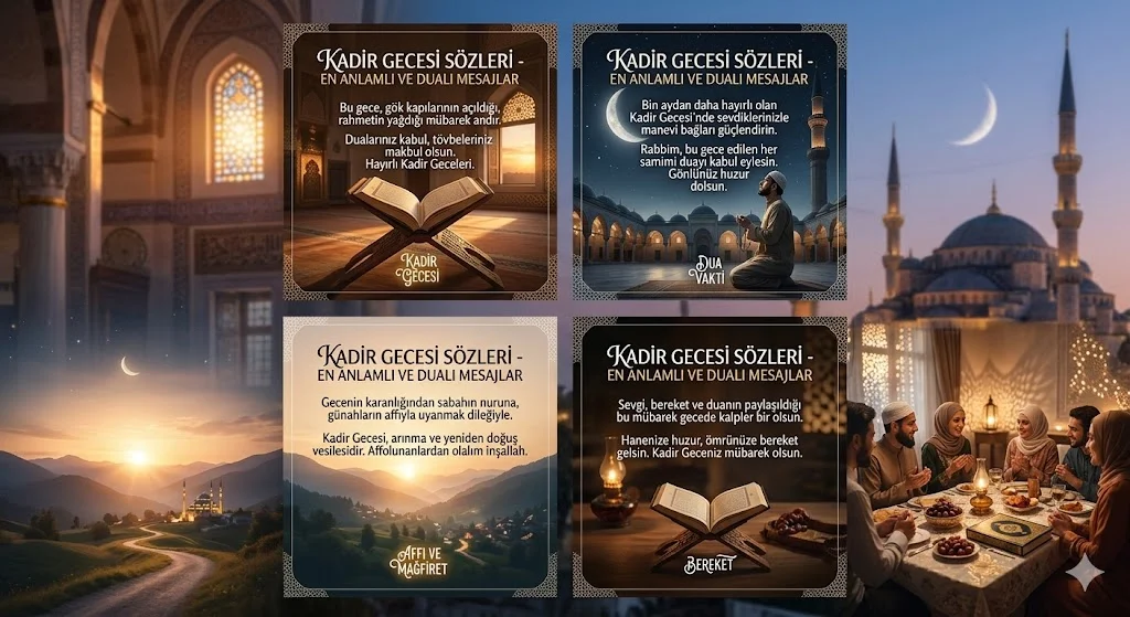 Kadir Gecesi Sözleri – En Anlamlı ve Dualı Mesajlar
