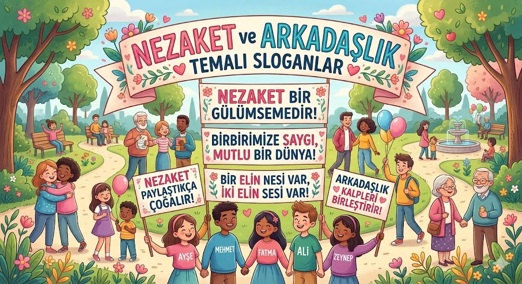 Nezaket ve Arkadaşlık Temalı Sloganlar