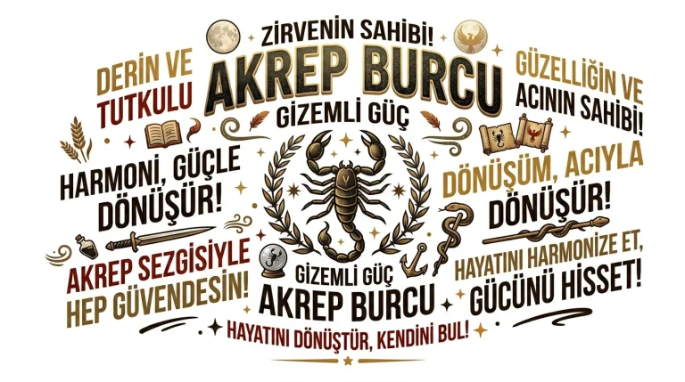 Akrep Burcu ile ilgili Sloganlar 2026