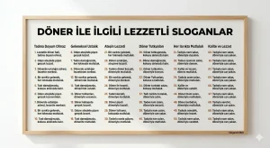 Döner ile ilgili Sloganları 2026