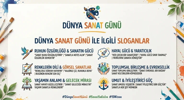 Dünya Sanat Günü ile ilgili Sloganlar 2026
