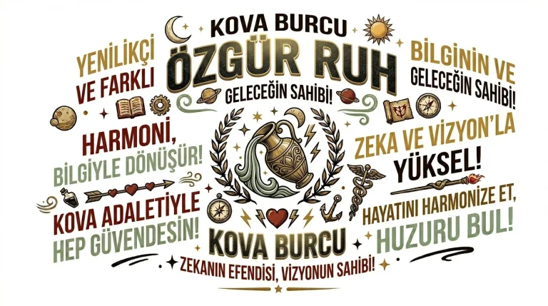 Kova Burcu ile ilgili Sloganlar 2026