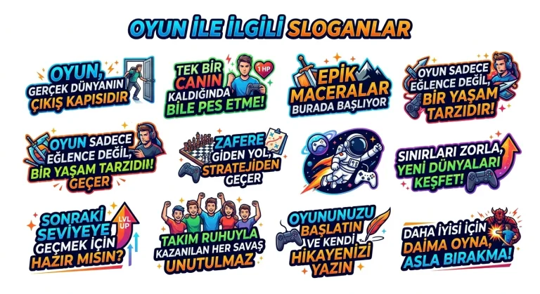Oyun ile ilgili Sloganlar 2026