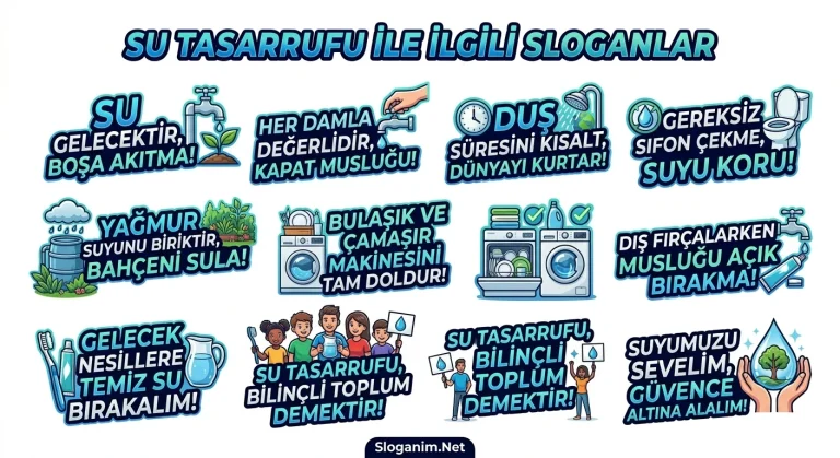 Su Tasarrufu ile İlgili Sloganlar 2026