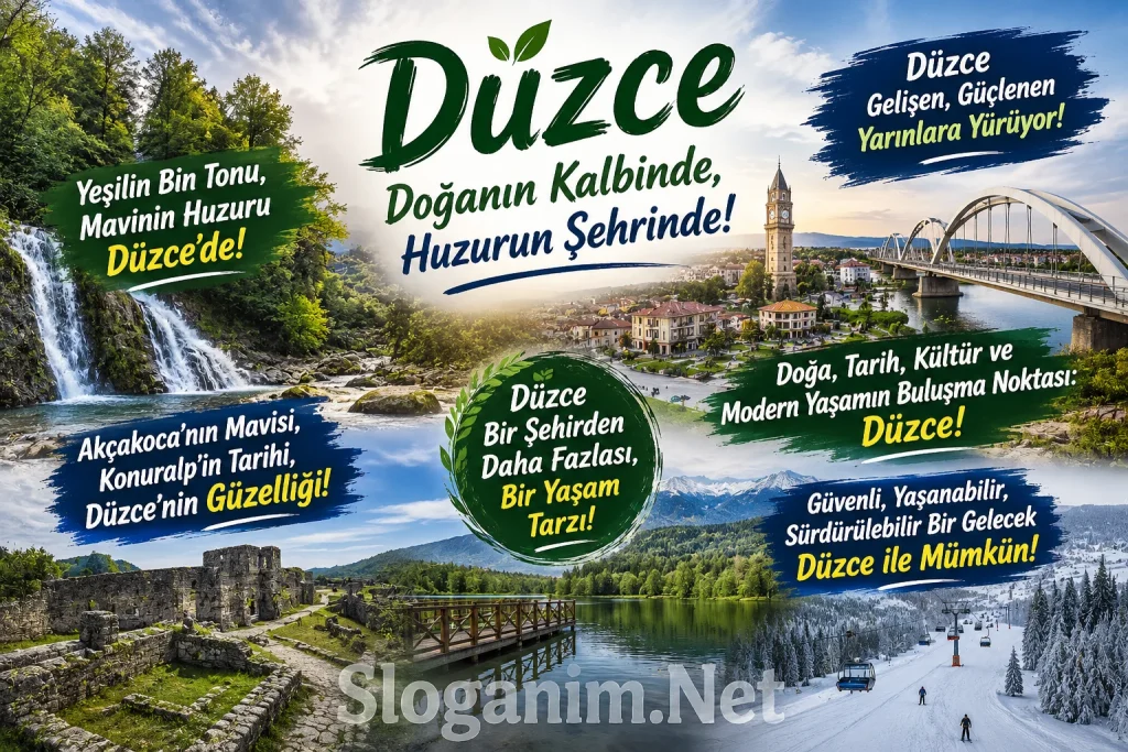 Düzce ile ilgili Sloganlar 2026