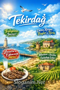 Tekirdağ ile ilgili Sloganlar 2026