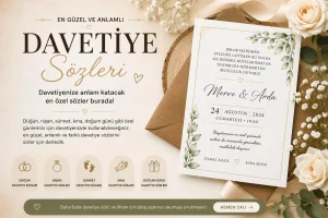 Davetiye Sözleri: Düğün, Nişan ve Özel Günler İçin En Güzel Örnekler
