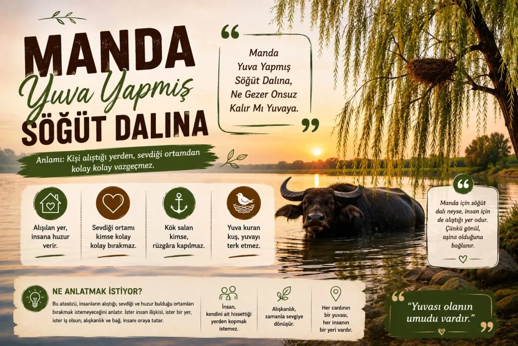 Manda Yuva Yapmış Söğüt Dalına Sözleri, Hikayesi ve Anlamı