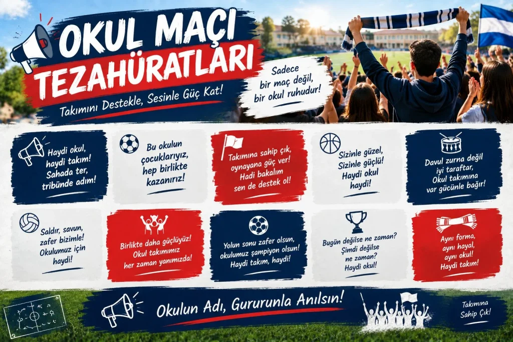 Okul Maçı Tezahüratları: Tribünü Coşturacak En Güzel Tezahüratlar