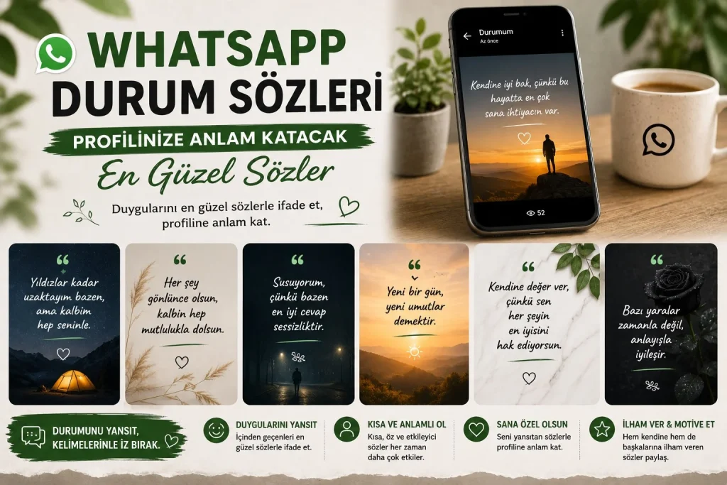 WhatsApp Durum Sözleri: Profilinize Anlam Katacak En Güzel Sözler